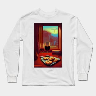 Wine With My Cookies Long Sleeve T-Shirt